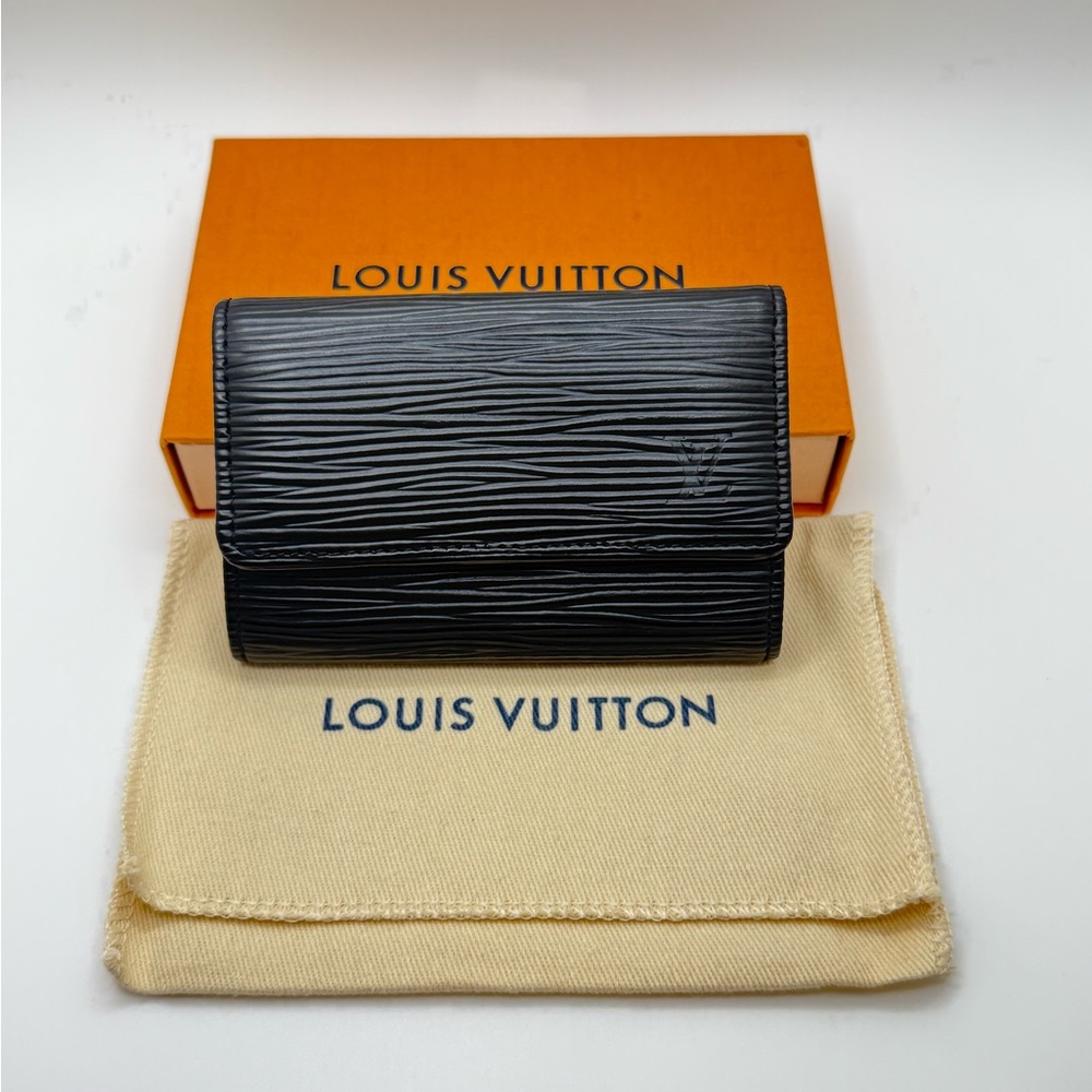 Louis Vuitton Black Epi Multicles Leather 6 Ring Key Holder/Full Inclusion